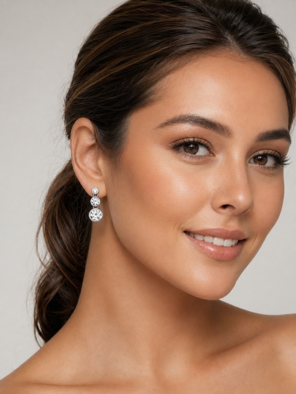 ✨ 925 Sterling Silver Cubic Zirconia Drop Earrings – New ✨